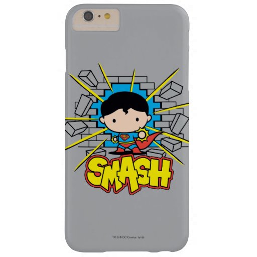 Chibi Superman Smashing Through Brick Wall Barely There iPhone 6 Plus Case