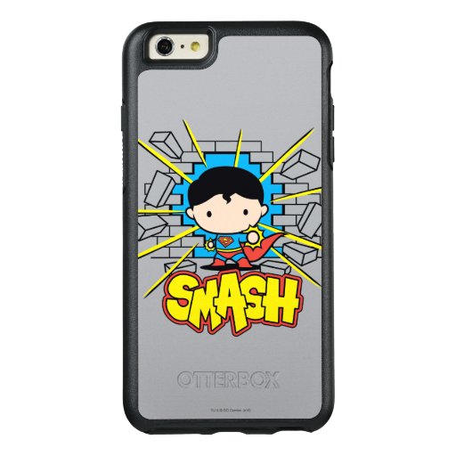 Chibi Superman Smashing Through Brick Wall OtterBox iPhone 6/6s Plus Case