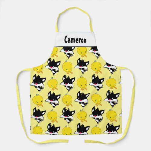 Chibi SYLVESTER Chasing TWEETY Apron