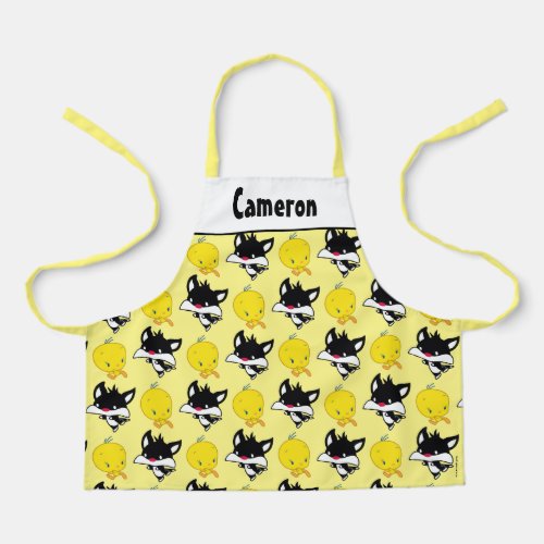 Chibi SYLVESTER Chasing TWEETY Apron