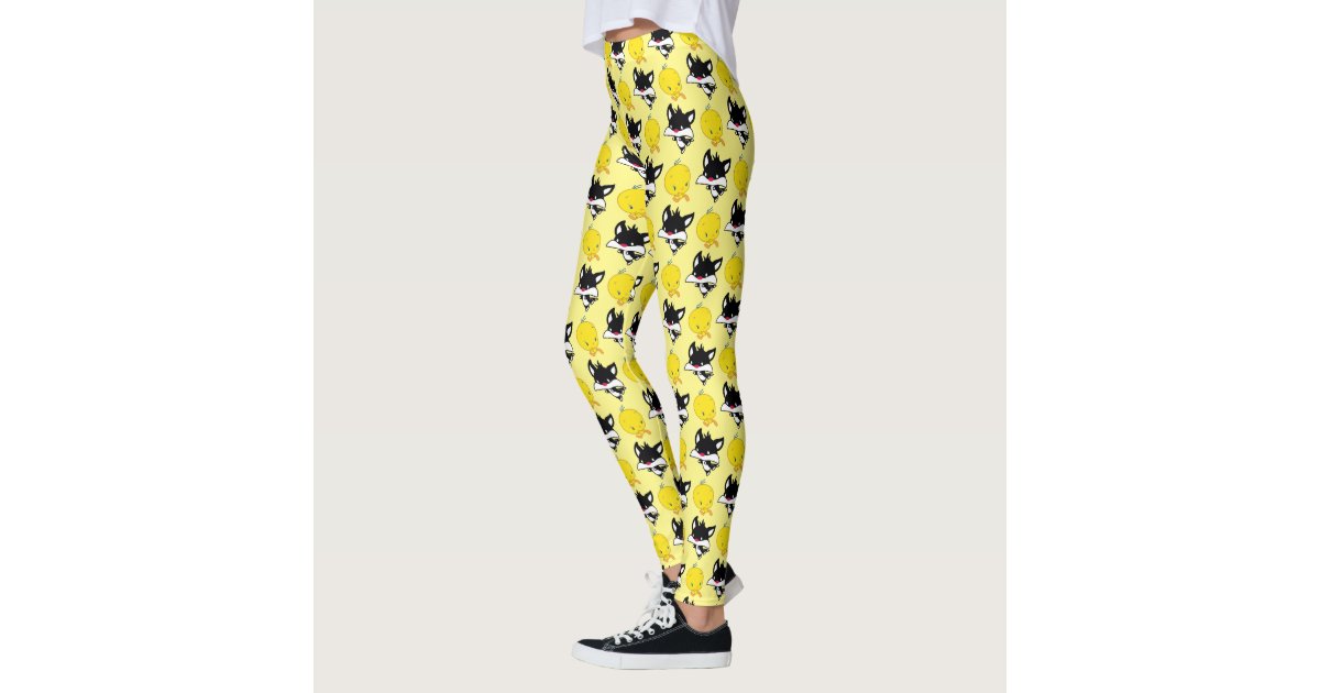 Chibi SYLVESTER™ Chasing TWEETY™ Leggings | Zazzle