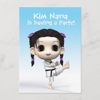 Chibi Taekwondo Invitation