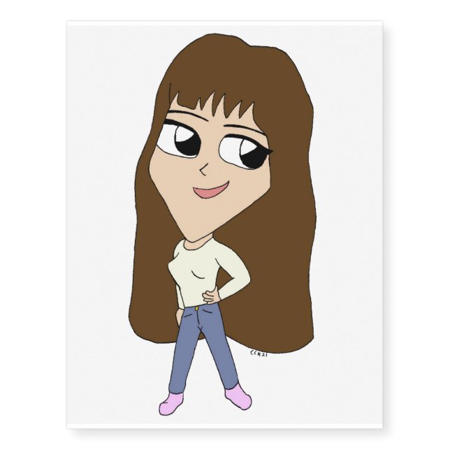 chibi   temporary tattoos (Front)