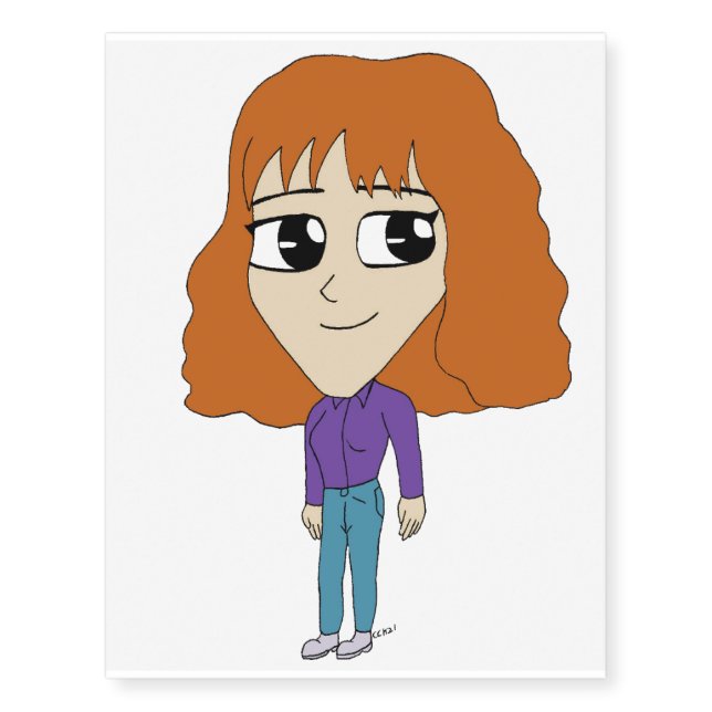 chibi    temporary tattoos (Front)