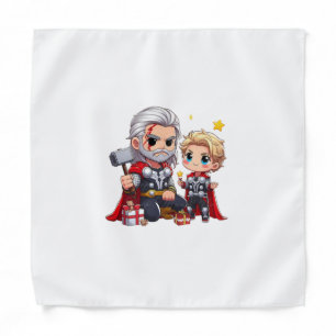 Chibi Thor and Son Bandana