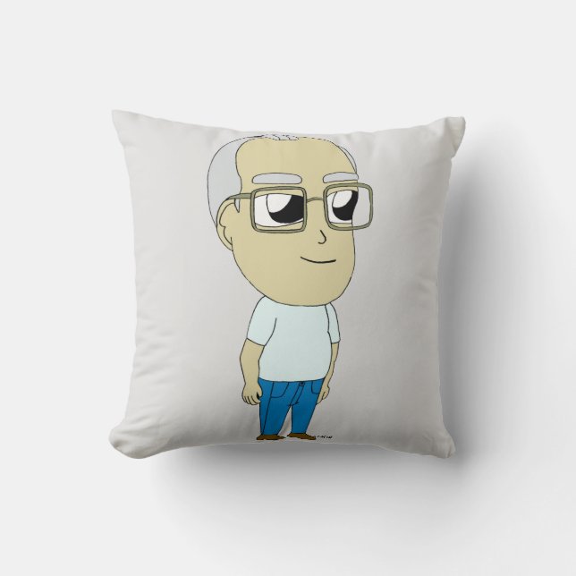chibi  throw pillow (Front)
