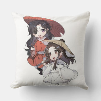 Chibi Tianguancifu Throw Pillow
