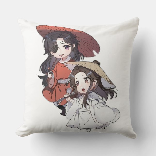 Chibi Tianguancifu Throw Pillow (Front)