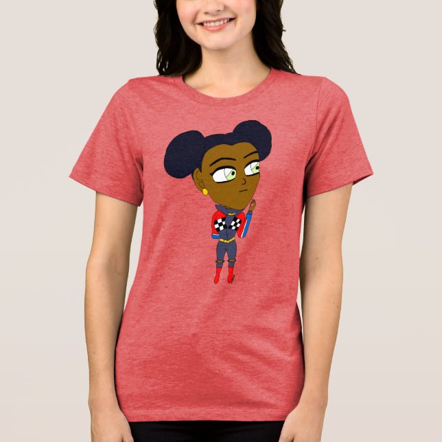 chibi  Tri-Blend shirt (Front)