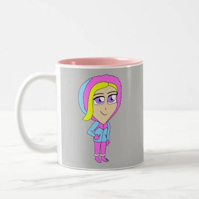 chibi    Two-Tone coffee mug (Left)