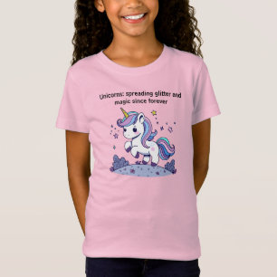 Chibi Unicorn Spreading Glitter And Magic T-Shirt