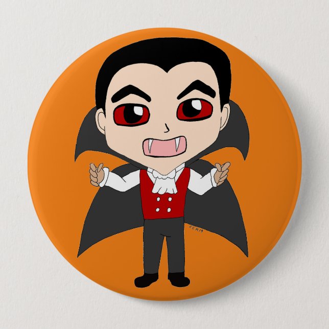 chibi vampire button (Front)