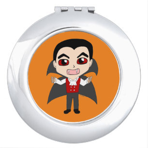 chibi vampire compact mirror