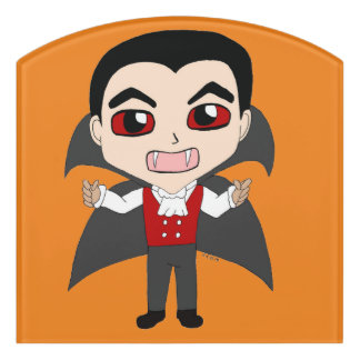 chibi vampire door sign