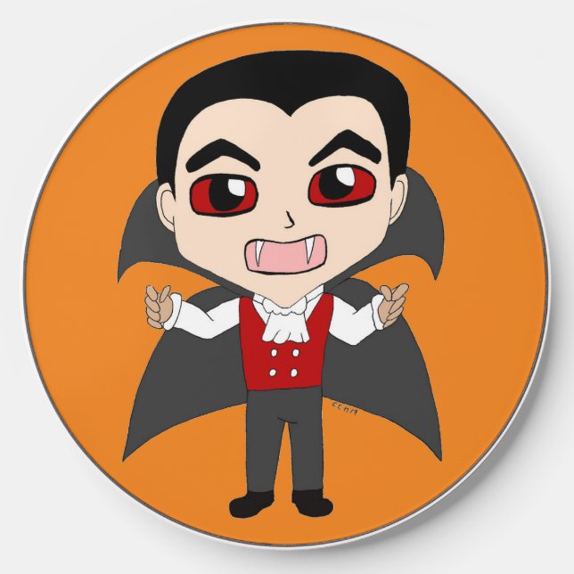 chibi vampire  wireless charger  (Front)