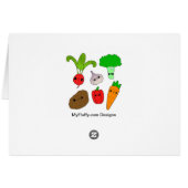 Chibi Vegetables Cards (Back Horizontal)
