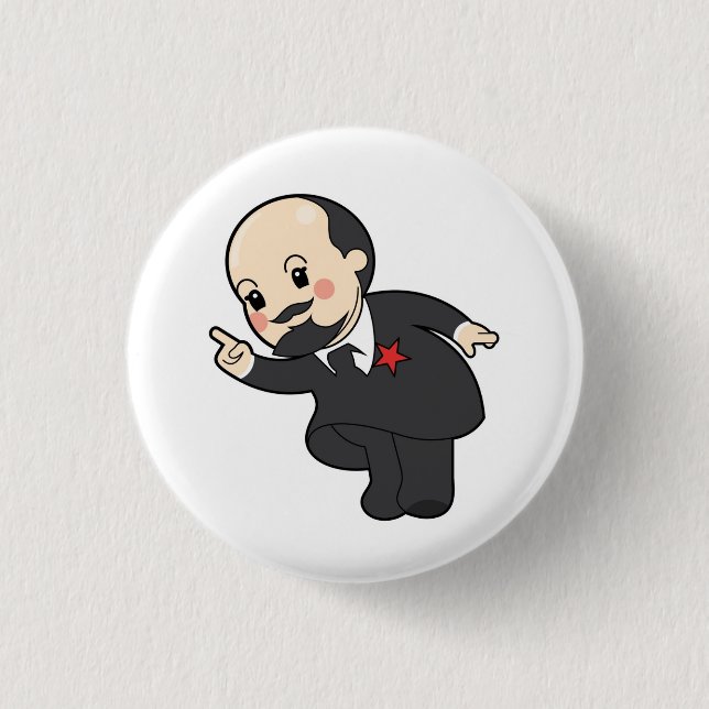 Chibi Vladimir Ilyich Lenin Button (Front)