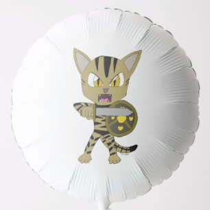 Chibi Warrior Cat Balloon