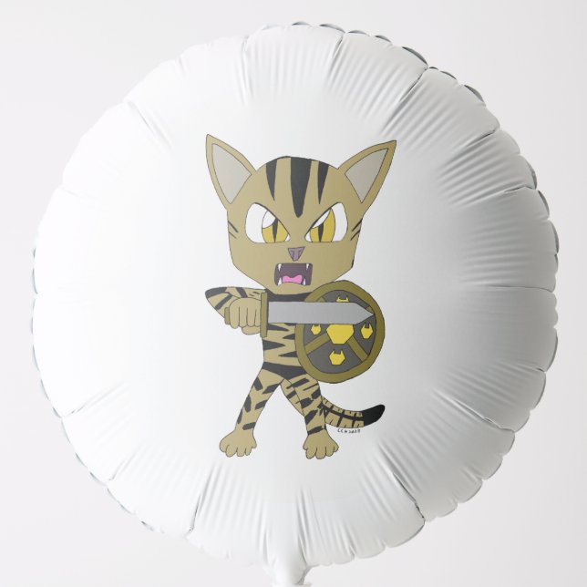 Chibi Warrior Cat Balloon (Front)