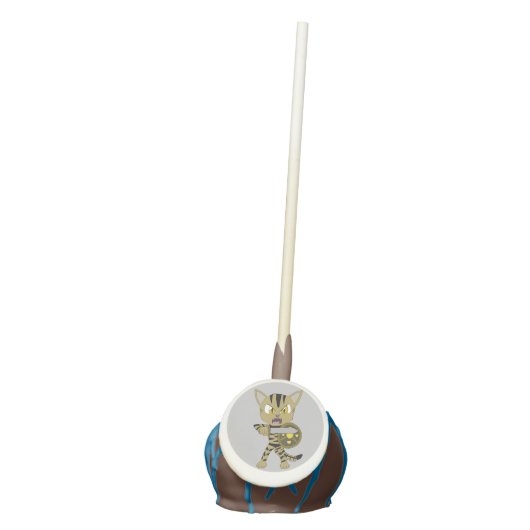 Chibi Warrior Cat Cake Pops (Front)