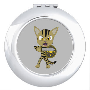 Chibi Warrior Cat Compact Mirror