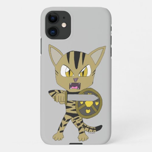 Chibi Warrior Cat iPhone 11 Case