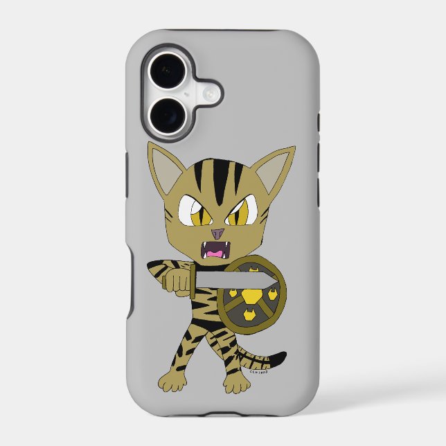 Chibi Warrior Cat Iphone Case (Back)
