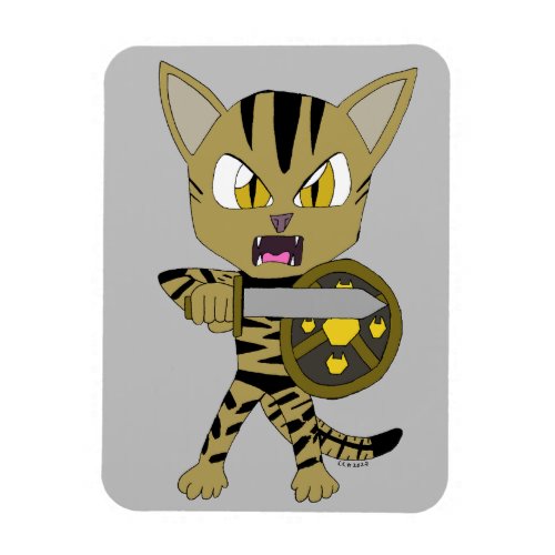 Chibi Warrior Cat Magnet