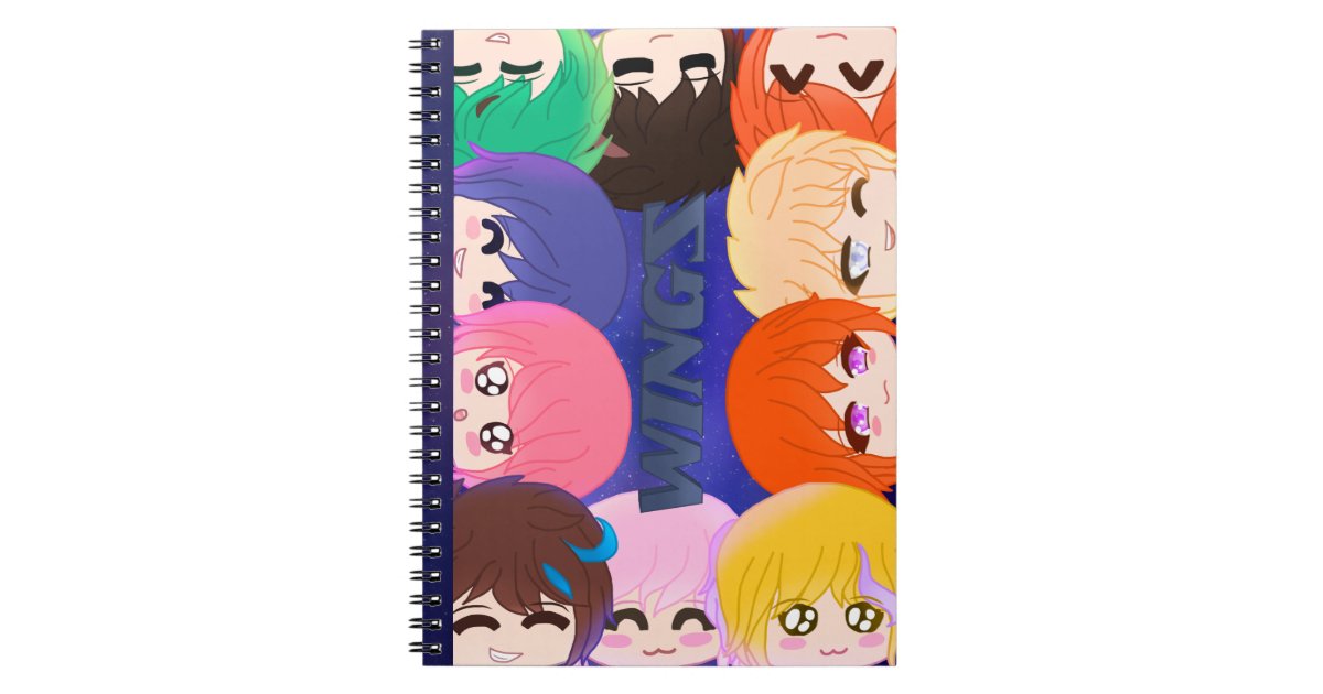 Chibi Wingz Spiral Photo Notebook | Zazzle