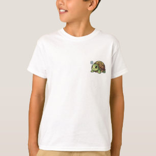 Chibi Winter Tortoise Shell Snowflake Kids T-Shirt