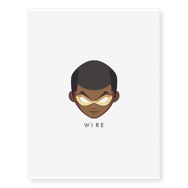 Chibi Wire Temporary Tattoos (Front)