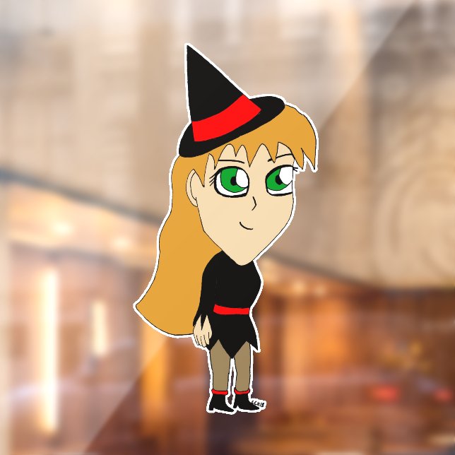 chibi witch window cling (Sheet 2)