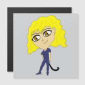 Chibi with a cat like tail (Front/Back)