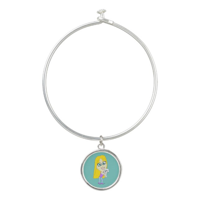 Chibi with a pup bangle bracelet (Front)