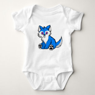 Chibi Wolf Onsie Baby Bodysuit