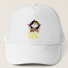 Chibi Wonder Woman Flying With Lasso Trucker Hat