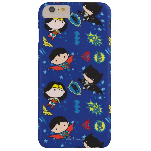 Chibi Wonder Woman, Superman, and Batman Pattern Barely There iPhone 6 Plus Case