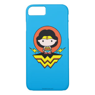 Chibi Wonder Woman With Polka Dots and Logo iPhone 8/7 Case