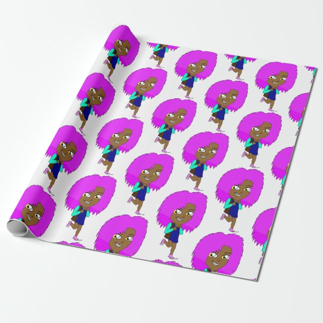 chibi  wrapping paper (Unrolled)