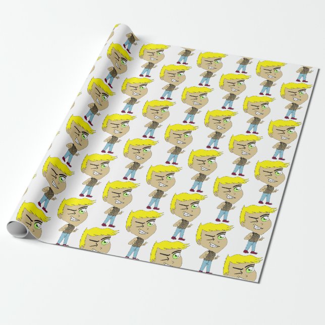 chibi  wrapping paper (Unrolled)