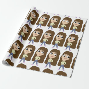 chibi wrapping paper