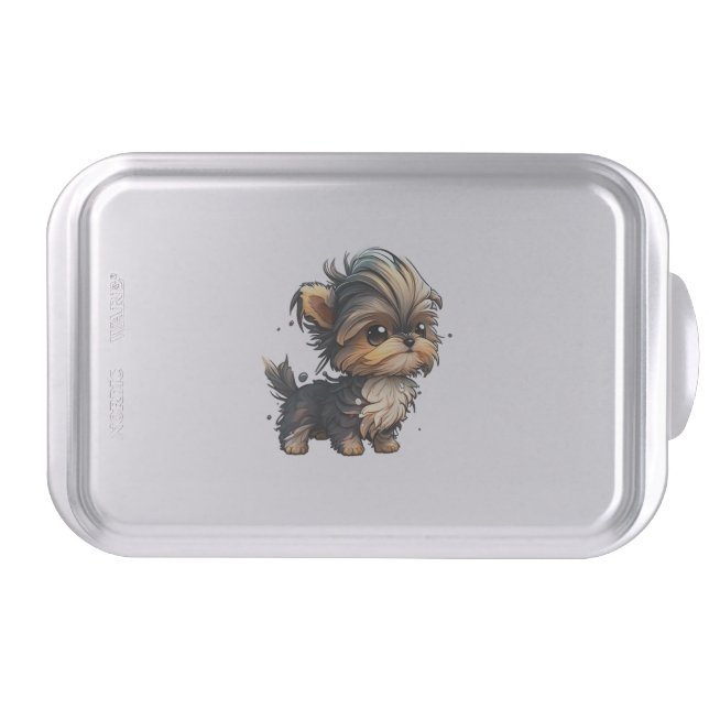Chibi Yorkshire Terrier   Cake Pan (Front)