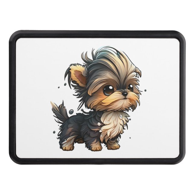 Chibi Yorkshire Terrier Hitch Cover (Front)