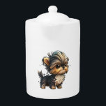 Chibi Yorkshire Terrier Teapot<br><div class="desc">Chibi Yorkshire Terrier</div>