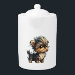 Chibi Yorkshire Terrier Teapot<br><div class="desc">Chibi Yorkshire Terrier</div>