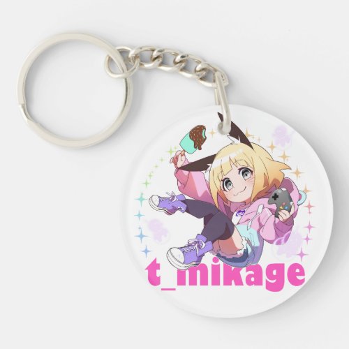 Chibikage Acrylic Keychain Circle single_sided Keychain