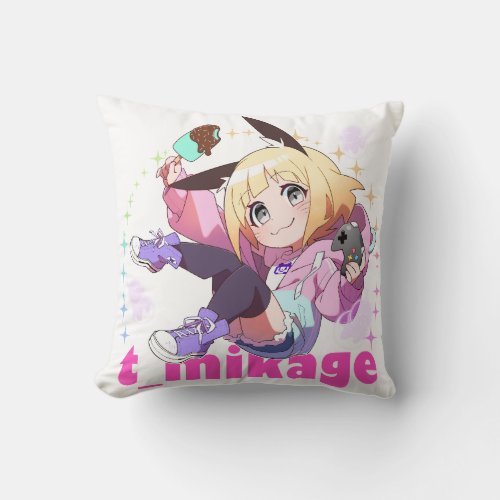 Chibikage Throw Pillow クッション