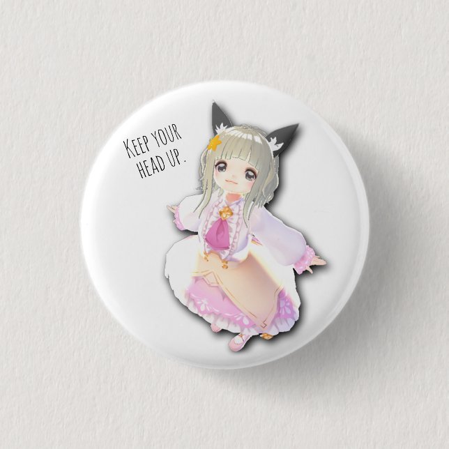 chibikage tin badgeS / ちびかげ缶バッチ  Button (Front)