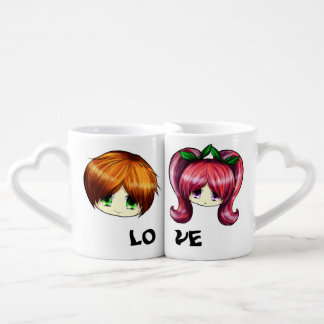 Chibinime - Lover mugs boy and girl