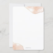 Chic 1st Communion Airy Soft pink watercolor Invitation (Back)